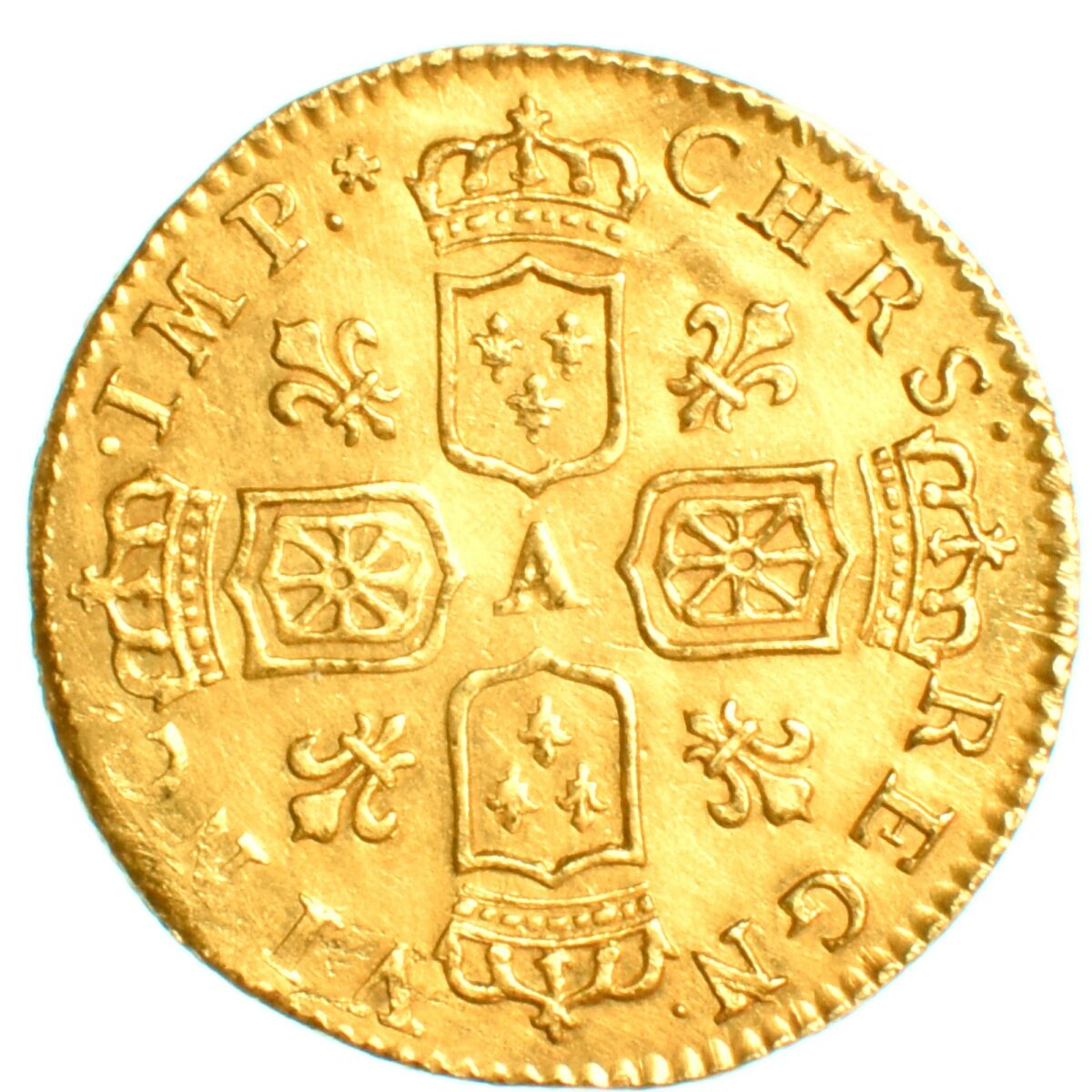 louisxv deminoailles or 1717 revers 513