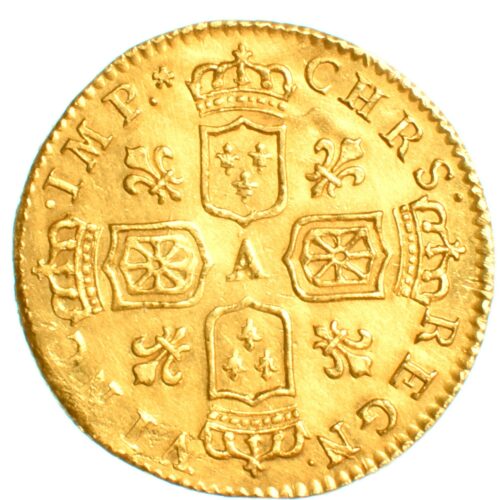 louisxv deminoailles or 1717 revers 513