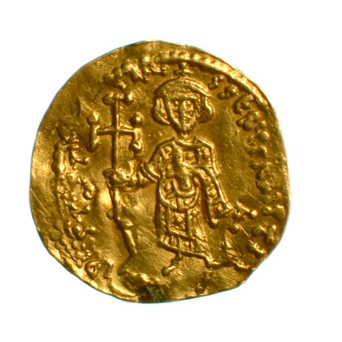 justinien II tremissis revers or 499