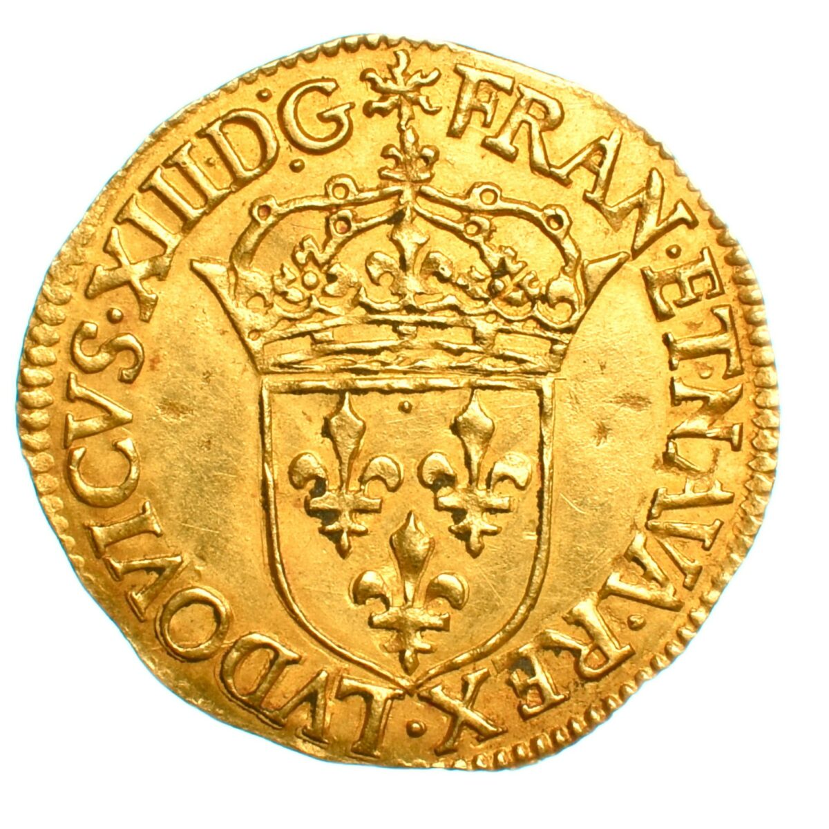 louis XIII 1635 rouen avers or 309
