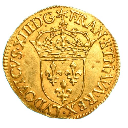 louis XIII 1635 rouen avers or 309