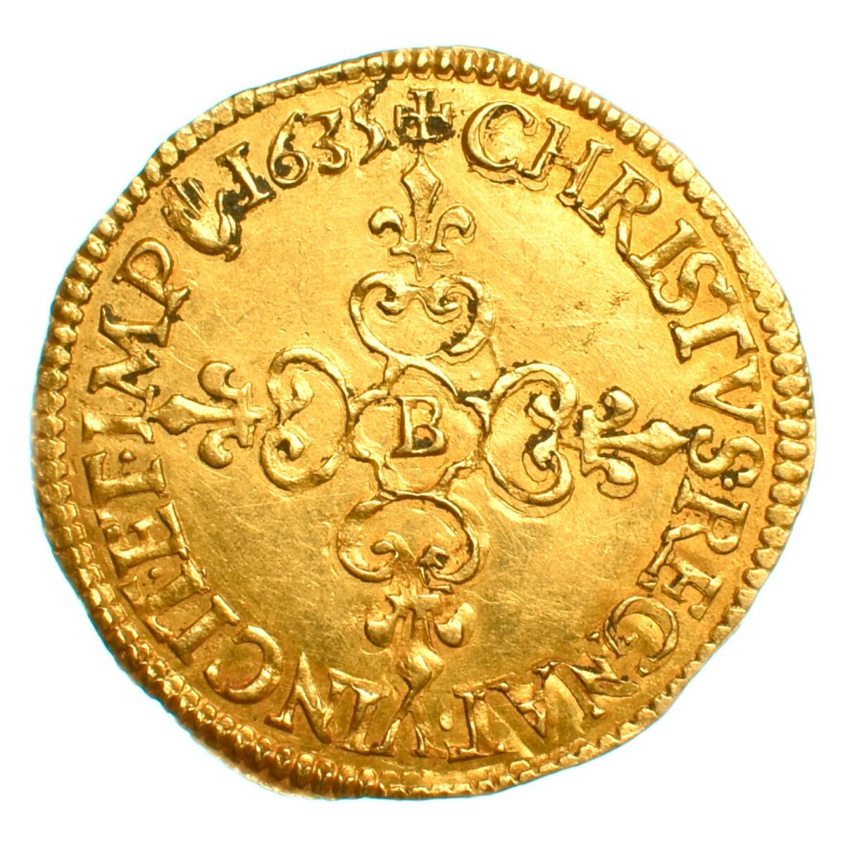 louis XIII 1635 rouen revers or 309