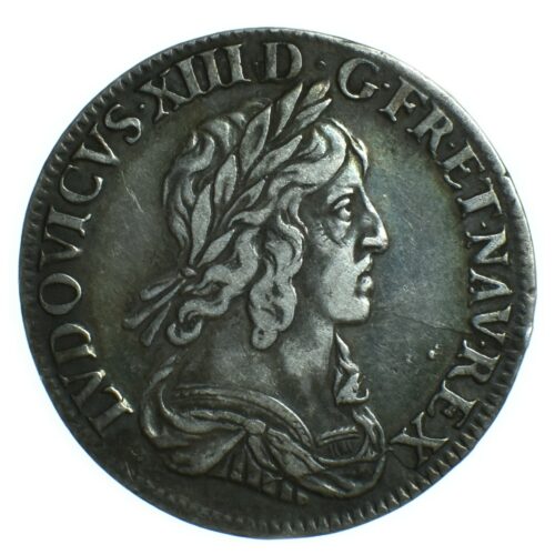 louis 13 quart ecu 1643 avers 510