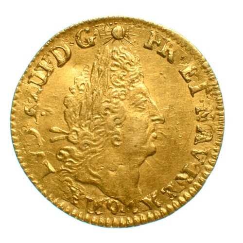 louis 14 demi louis or 1694 lille avers 337