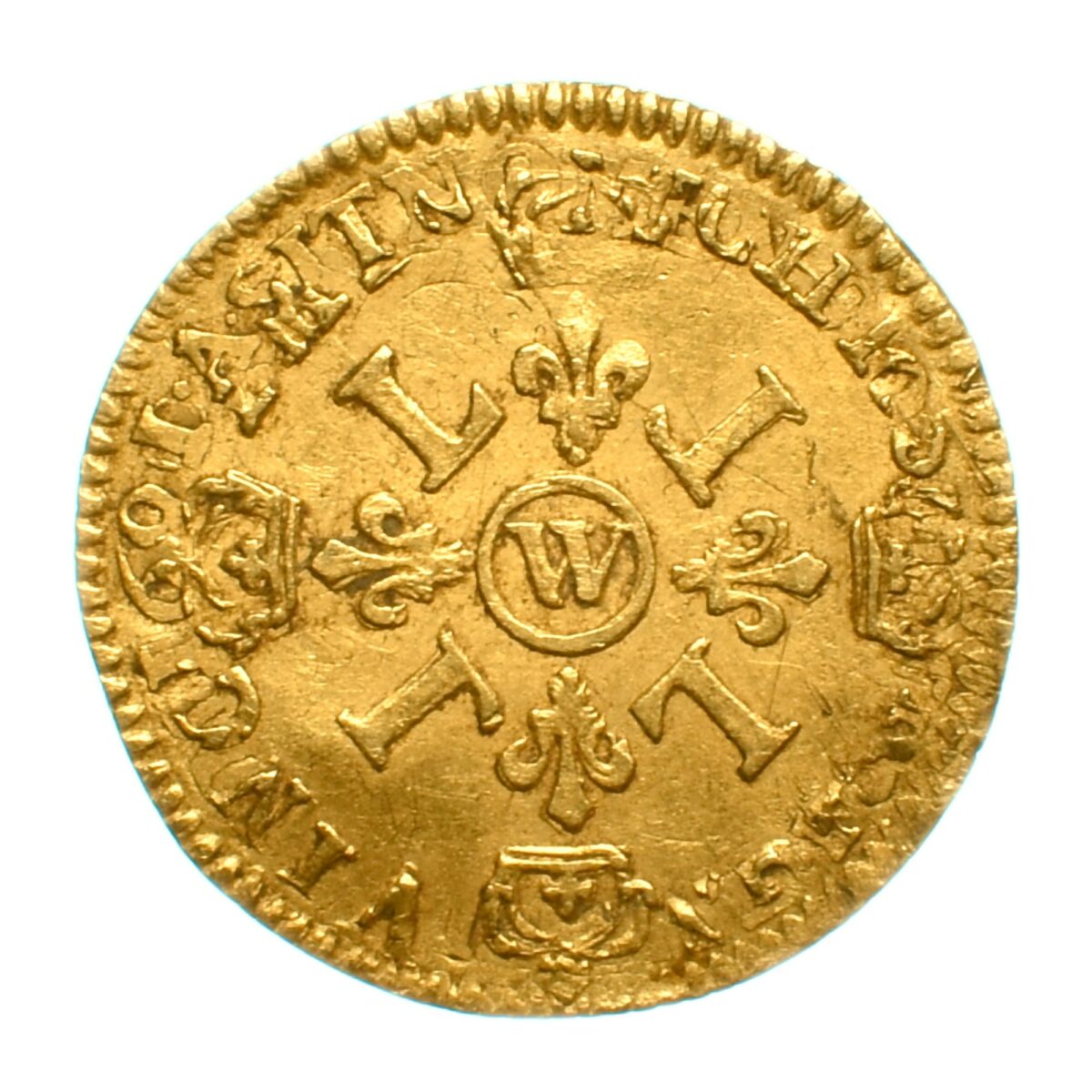 louis 14 demi louis or 1694 lille revers 337