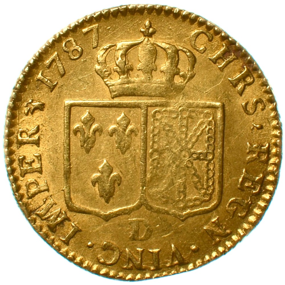 louis XVI louis or 1787 lyon revers 417