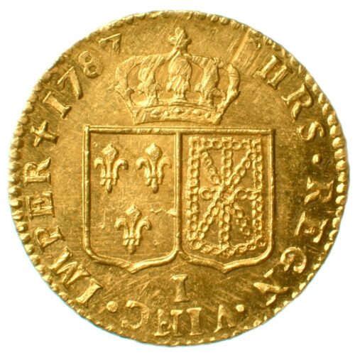 louis xvi louis or 1787 limoges revers 418
