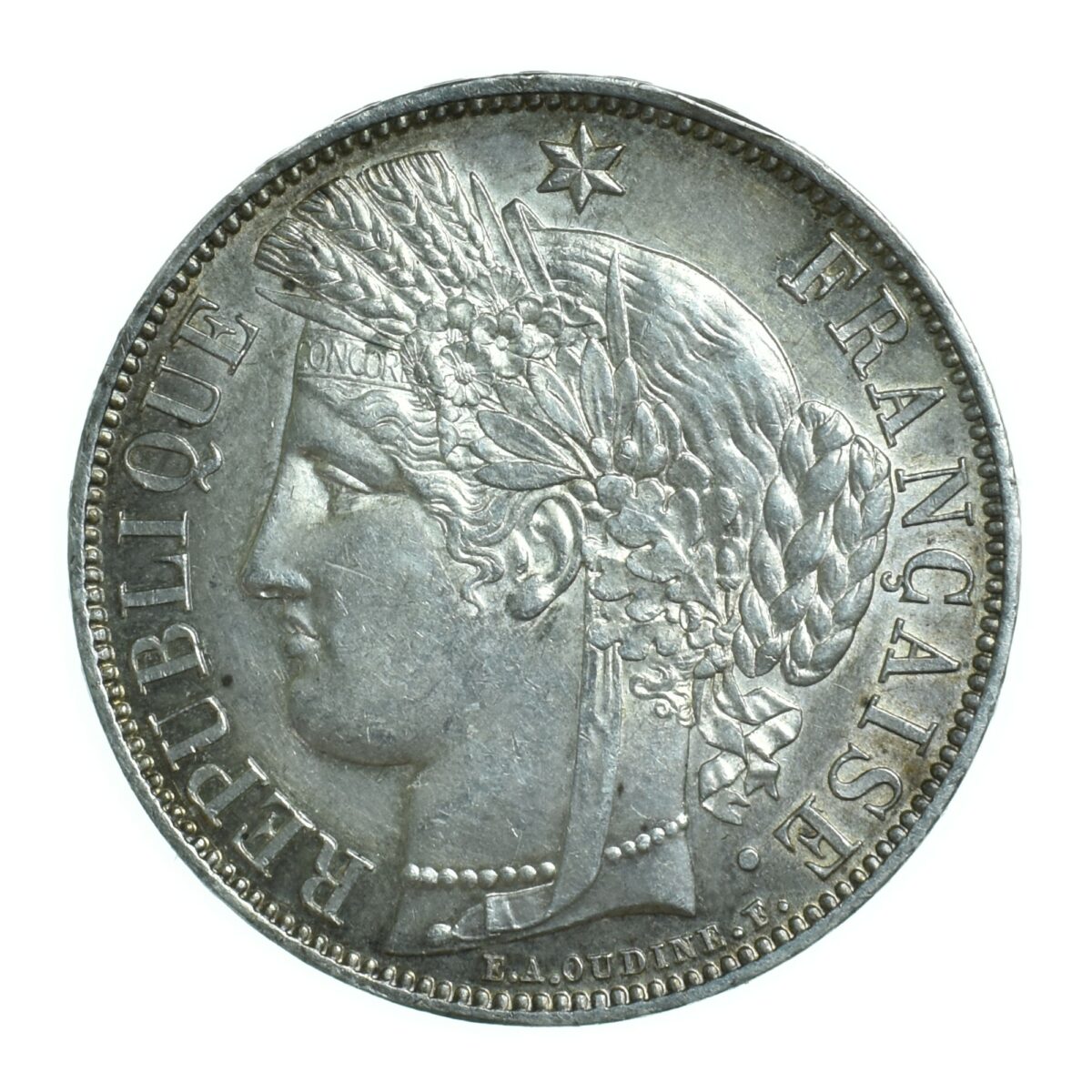 5 FRANCS CERES 1851 A PARIS REVERS
