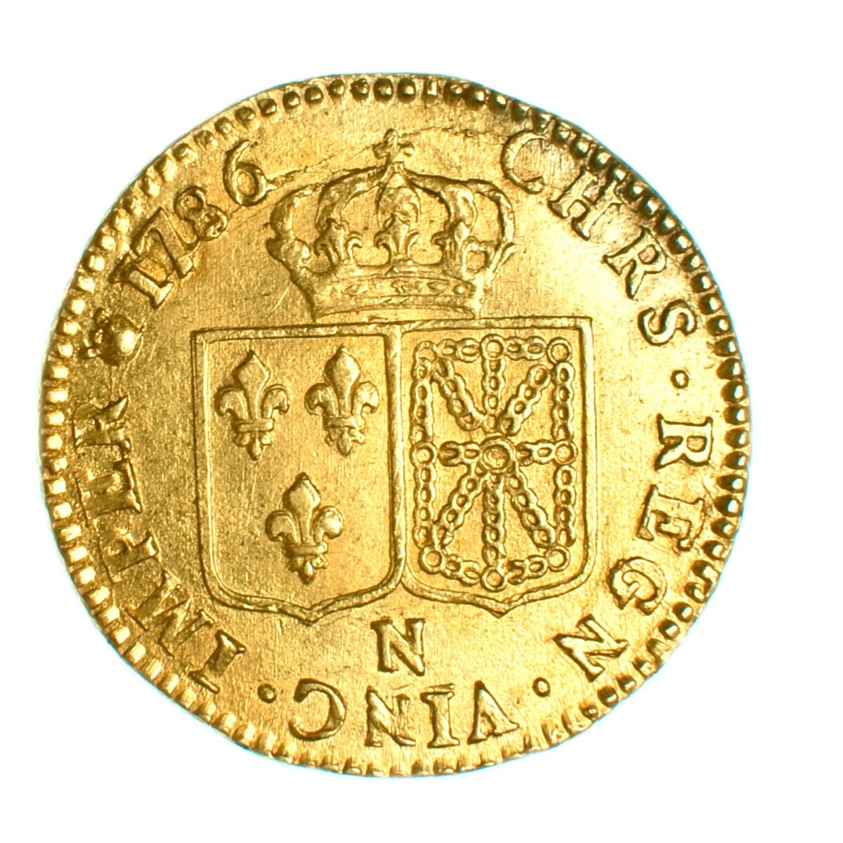 LOUIS XVI LOUIS OR 1786 MONTPELLIER REVERS