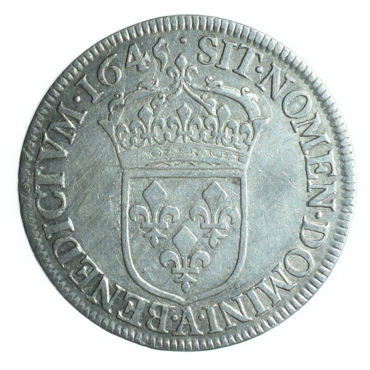 LOUIS14DEMIECU1645PARISREVERS