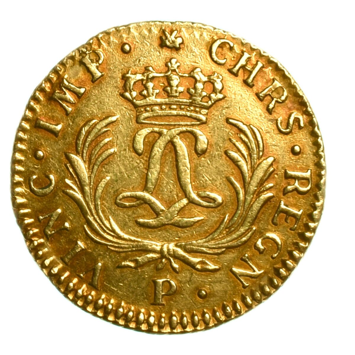 Louis or mirliton revers 1724 P Dijon