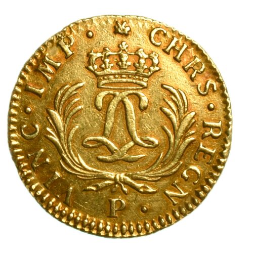 Louis or mirliton revers 1724 P Dijon