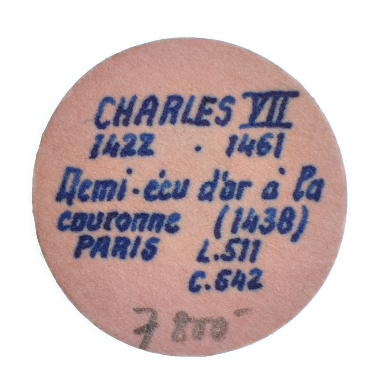 CHARLESVII DEMIECU OR ETIQUETTE PARIS