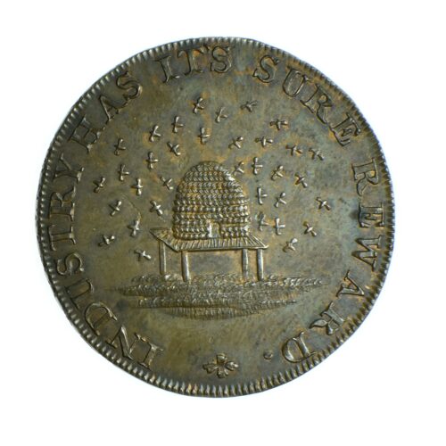 HALFPENNY1795ABEILLEREVERS