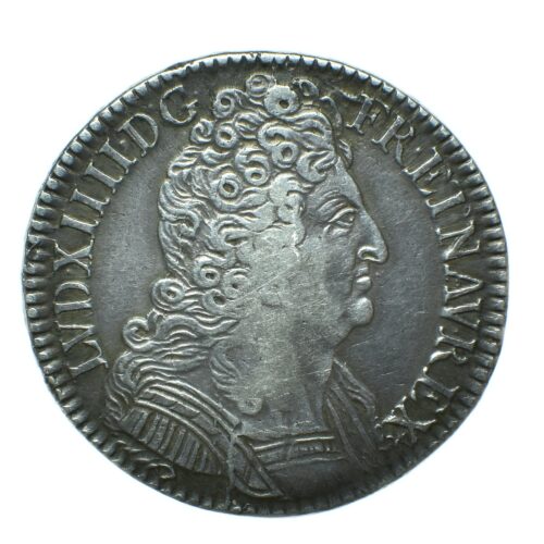 LOUIS14 DEMI ECU 1710 PARIS AVERS