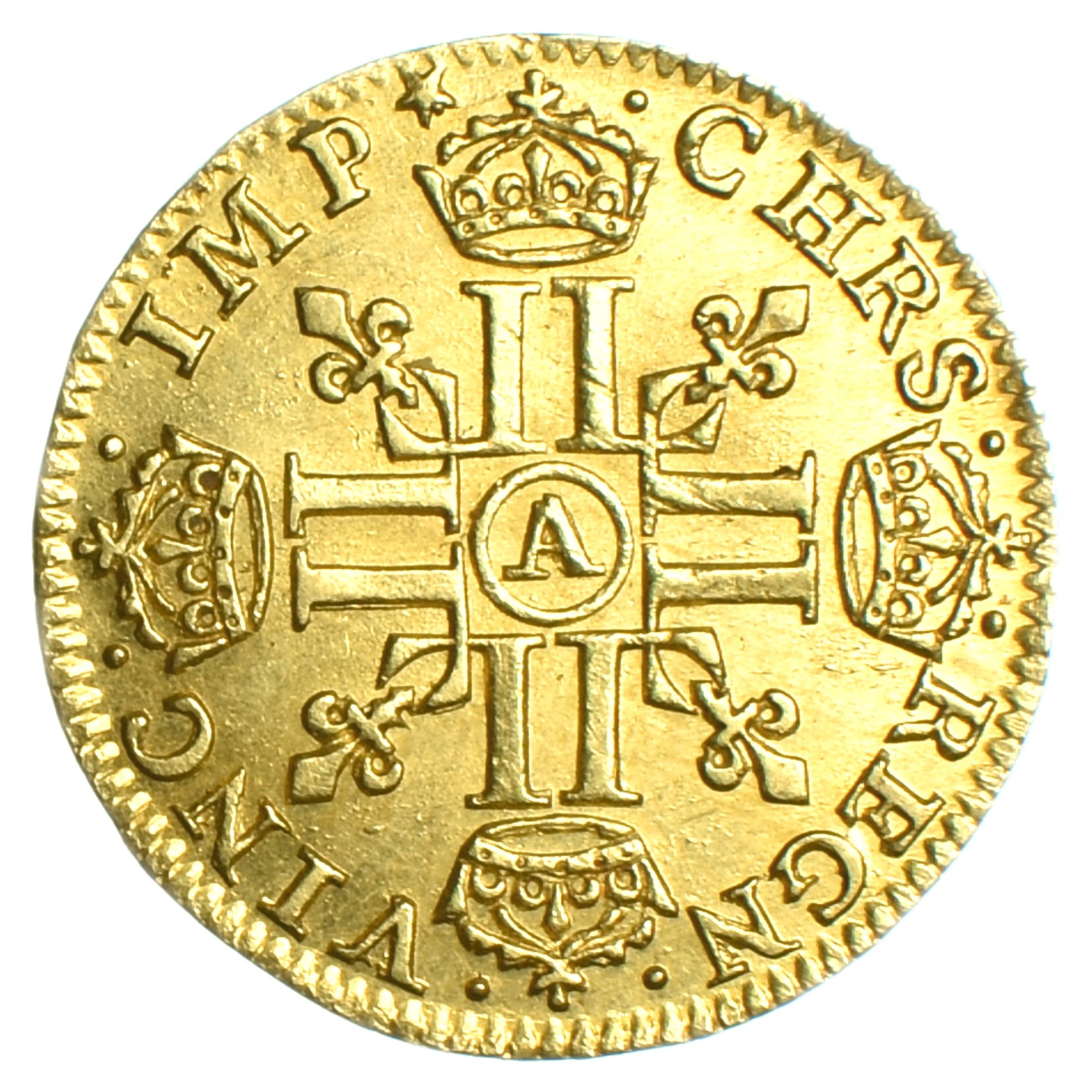 LOUISXIII DEMILOUIS OR 1641 REVERS