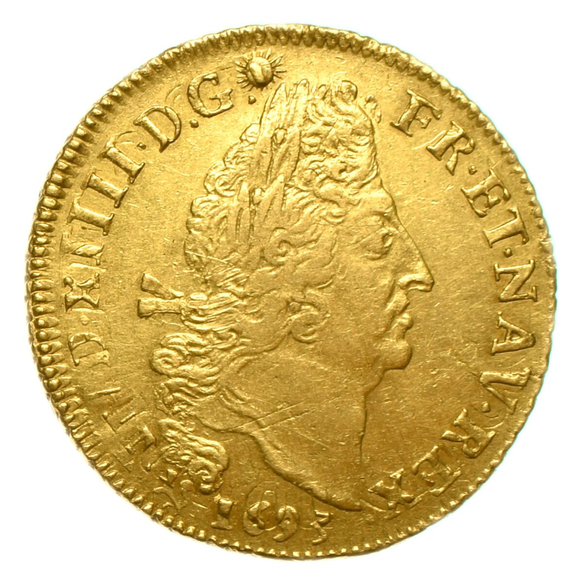LOUISXIV DOUBLELOUIS OR 1693 RENNES AVERS