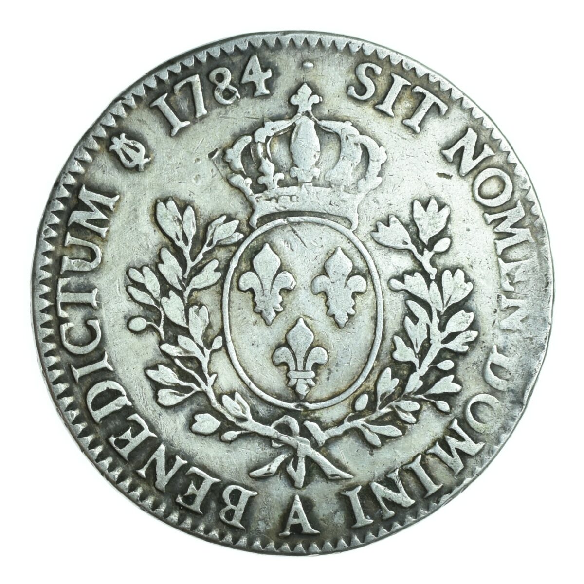LOUISXVI ECU 1784 PARIS REVERS