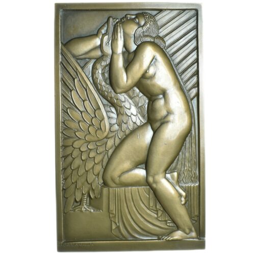 MEDAILLE CYGNE ARTDECO AVERS