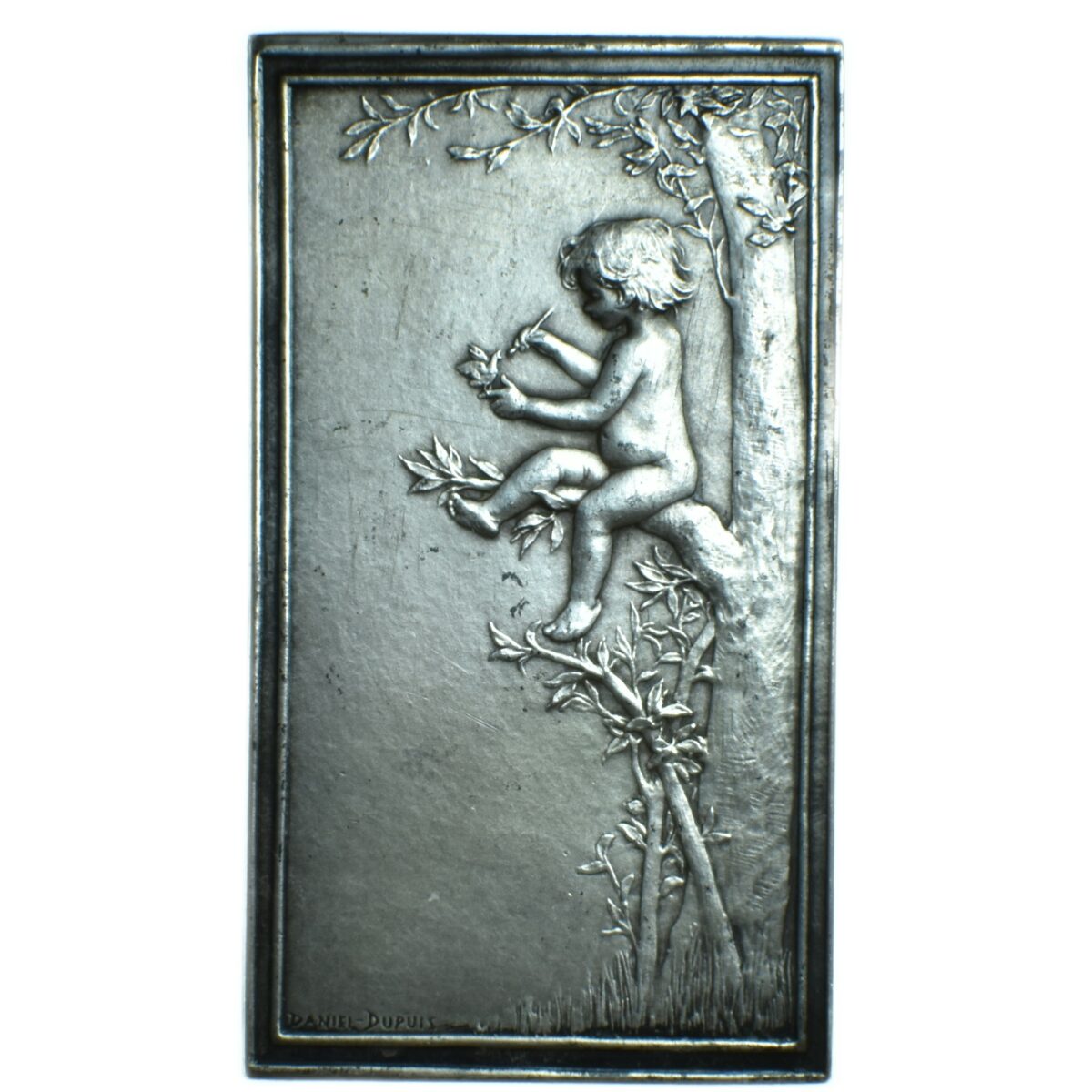 MEDAILLE ROTY ARGENT LE NID REVERS