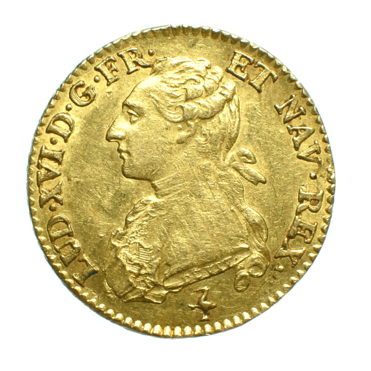 LOUISXVI BUSTE HABILLE OR AVERS 1778