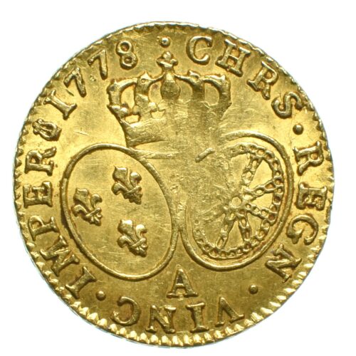 LOUISXVI BUSTE HABILLE OR REVERS 1778
