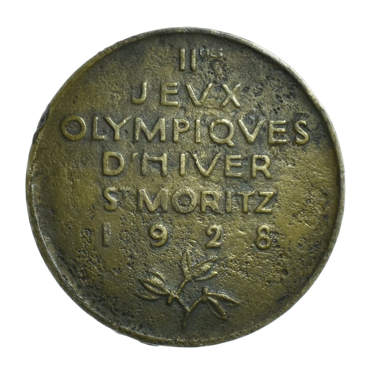 STMORITZ JEUX OLYMPIQUES 1928 REVERS