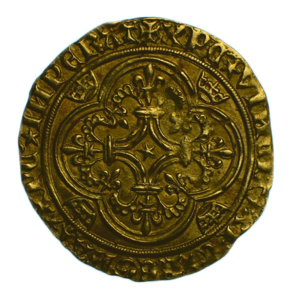CHARLES VI ECU OR PARIS REVERS