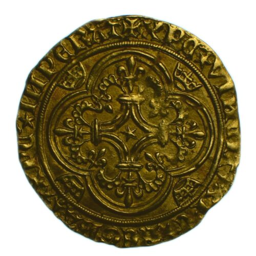 CHARLES VI ECU OR PARIS REVERS