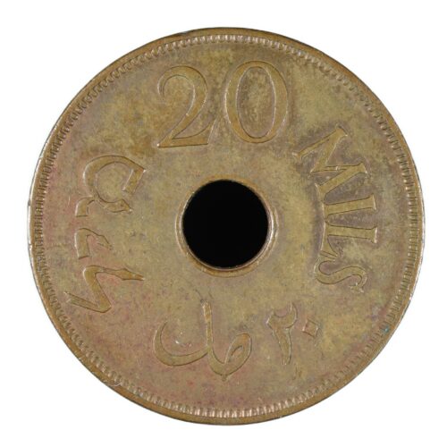 PALESTINE 20 MILS 1944 REVERS