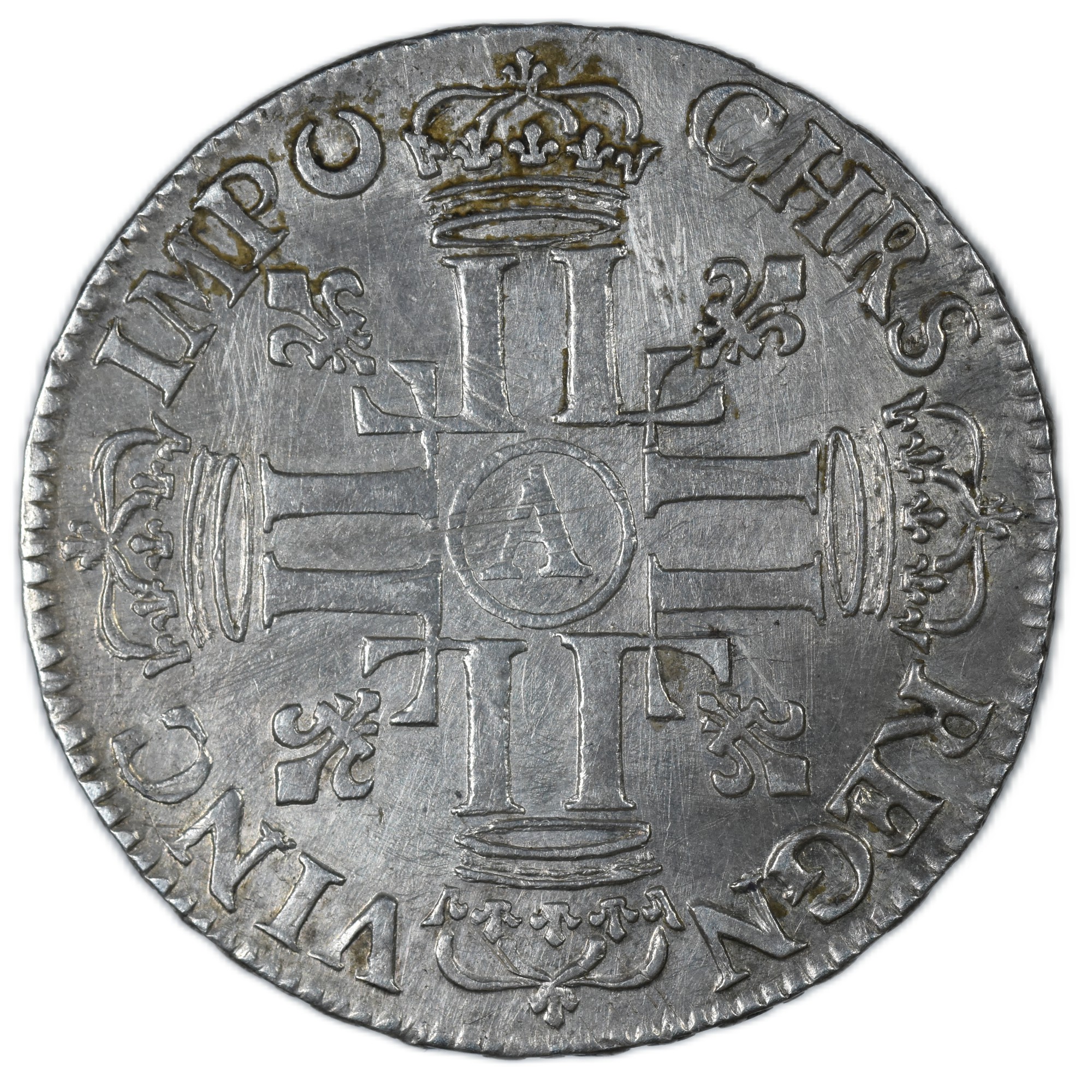 LOUIS XIV DEMI ECU 1691 PARIS REVERS