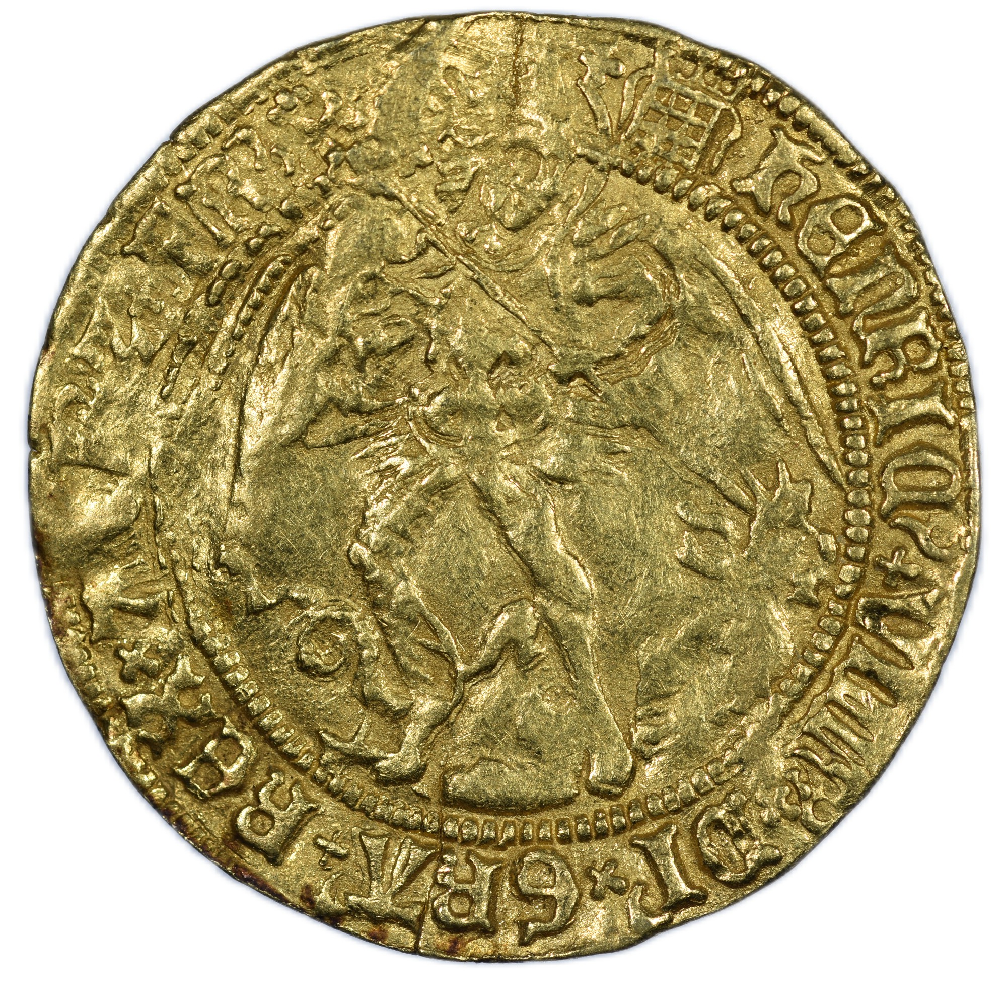 ANGLETERRE ANGE OR HENRY VIII LONDRES AVERS