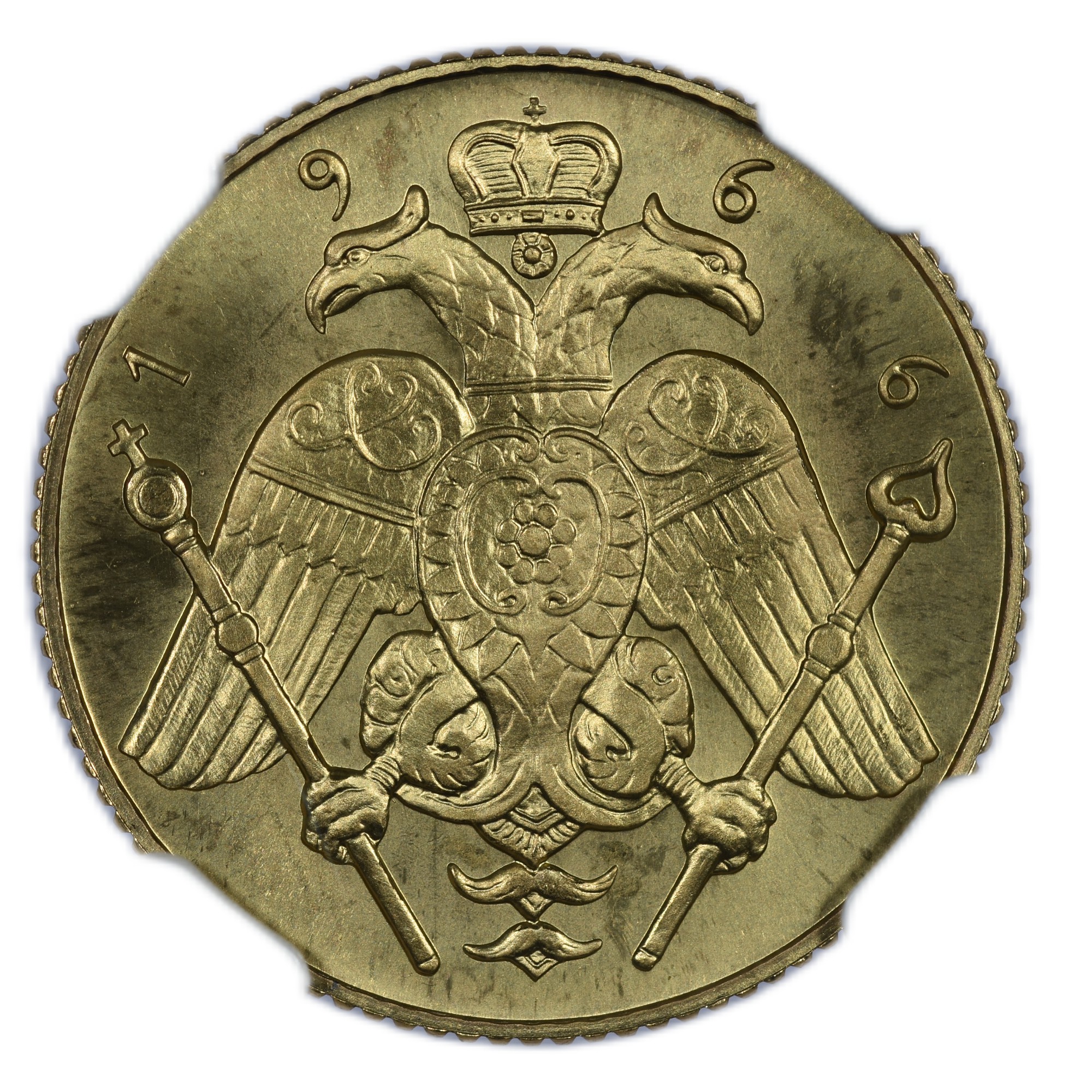 CHYPRE SOUVERAIN OR 1966 MAKARIOS REVERS