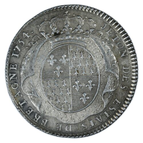 JETON ARGENT RENNES REVERS 1754