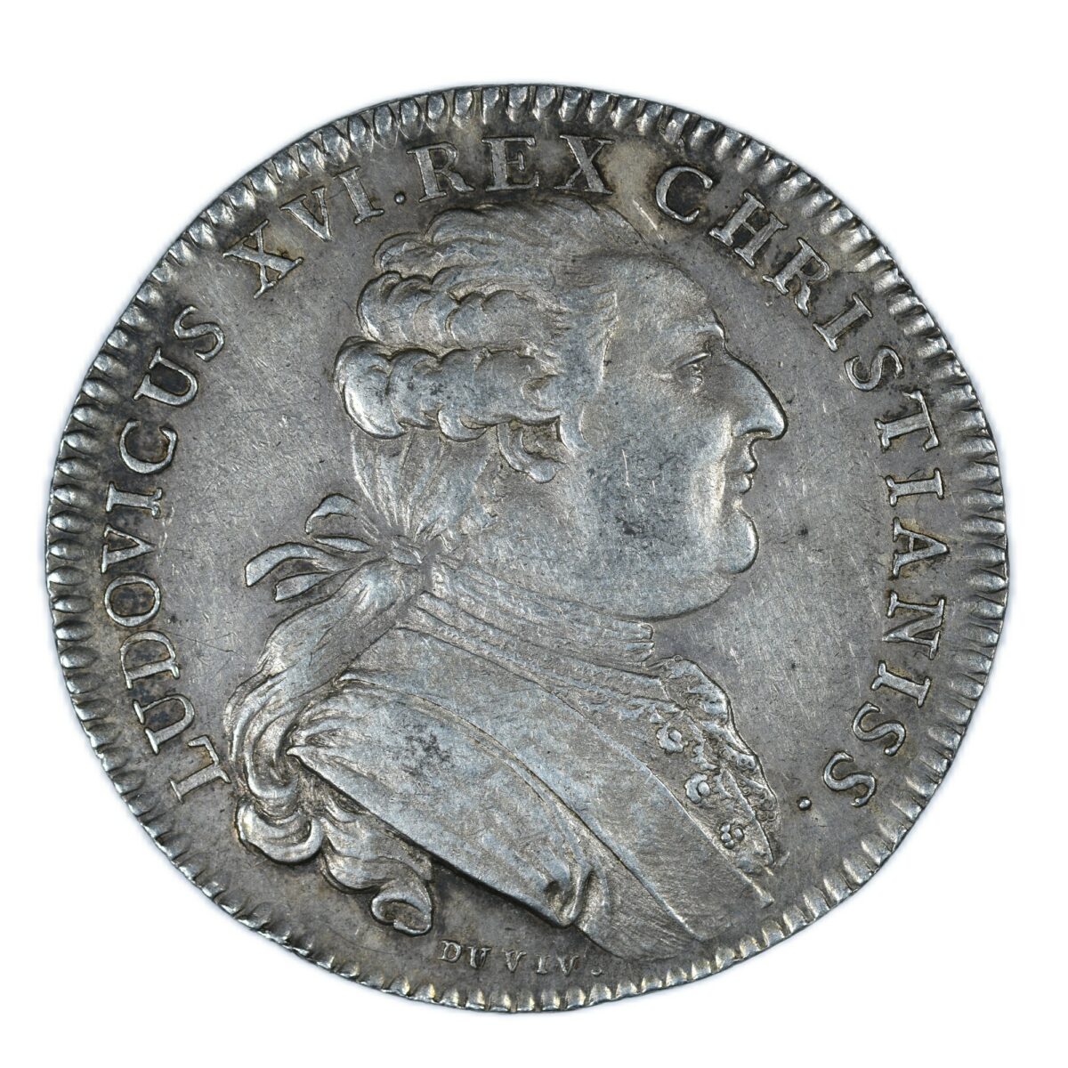 LOUIS XVI JETON ARGENT ROUEN 1787 AVERS