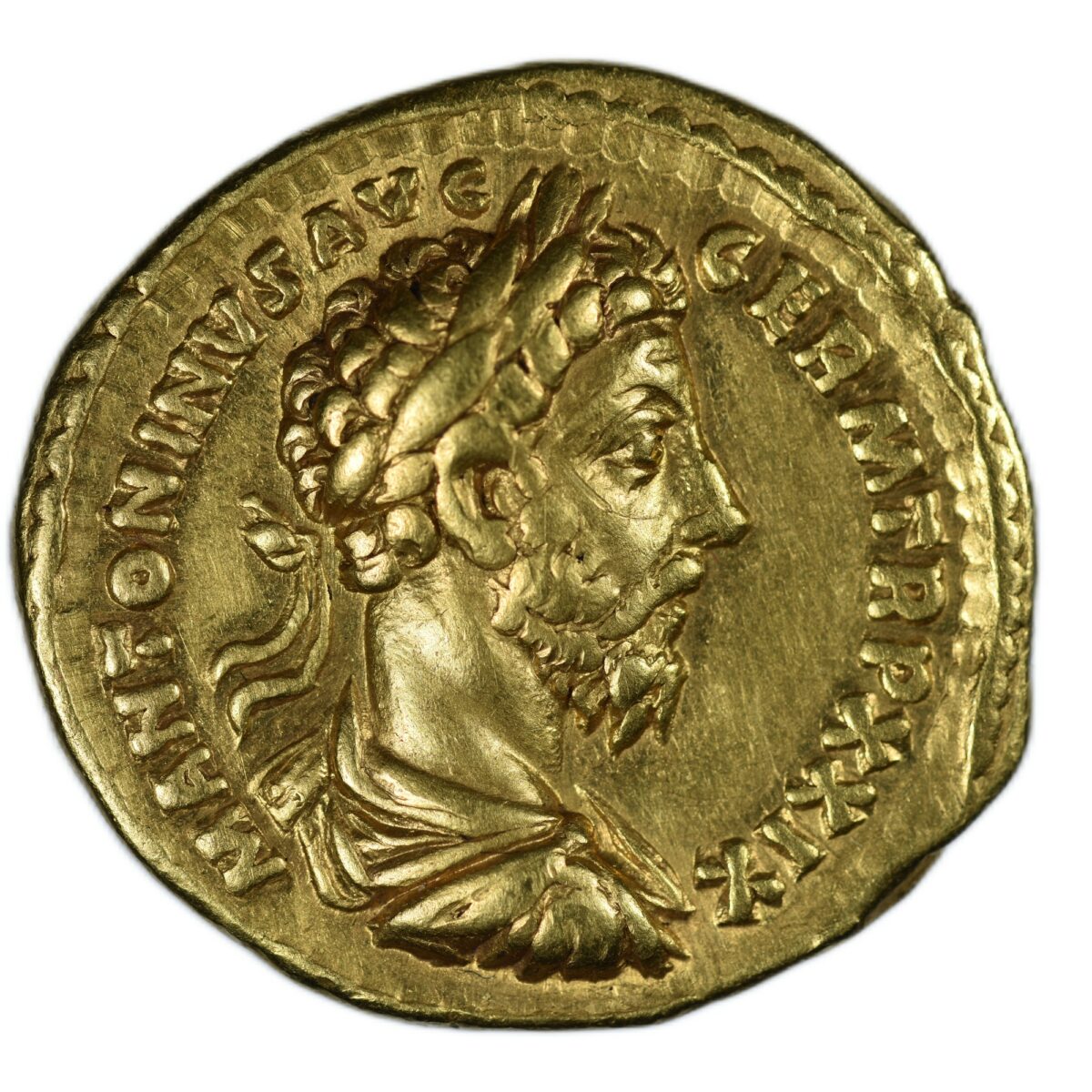 MARC AURELE AUREUS OR ROME AVERS