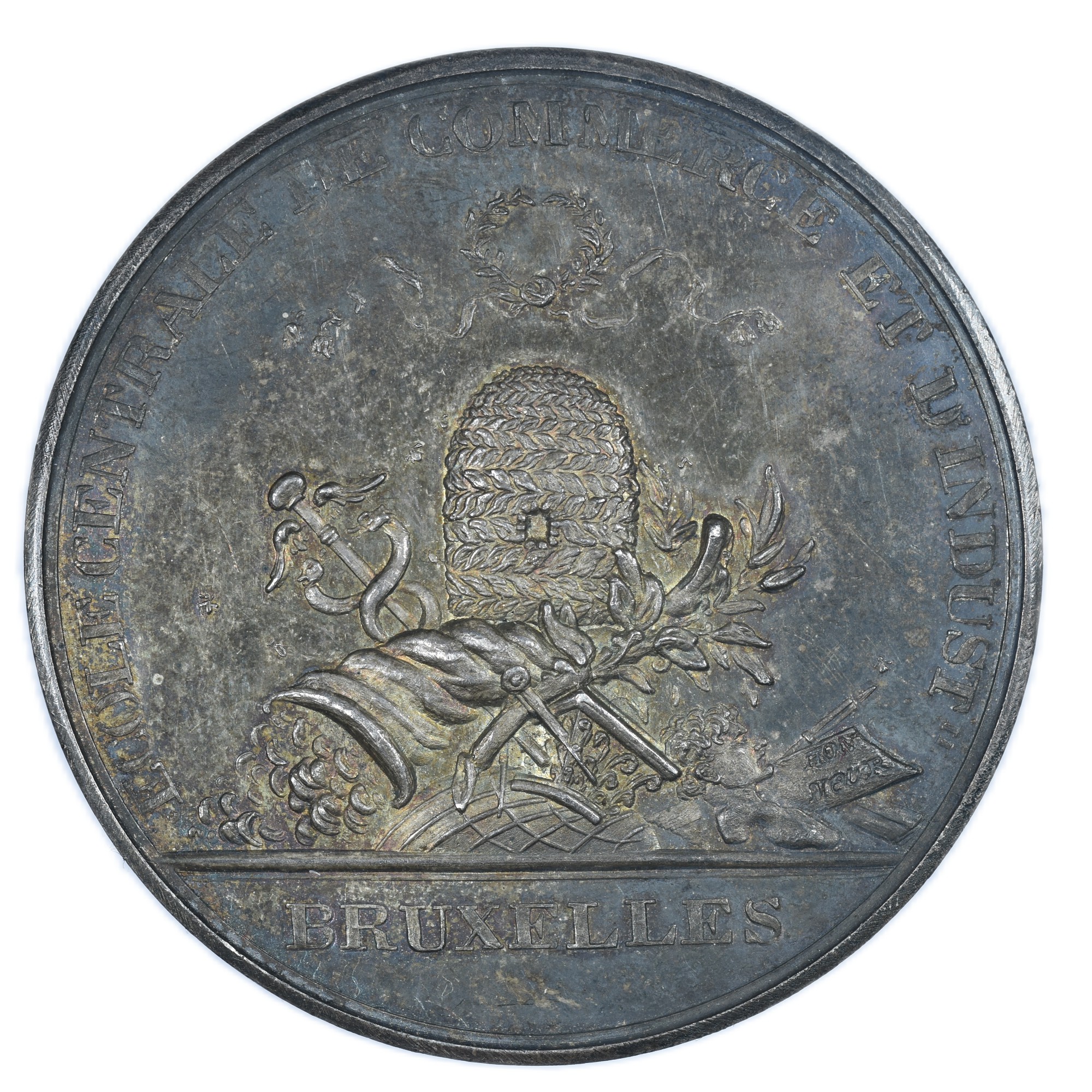 COMMERCE BRUXELLES ARGENT AVERS