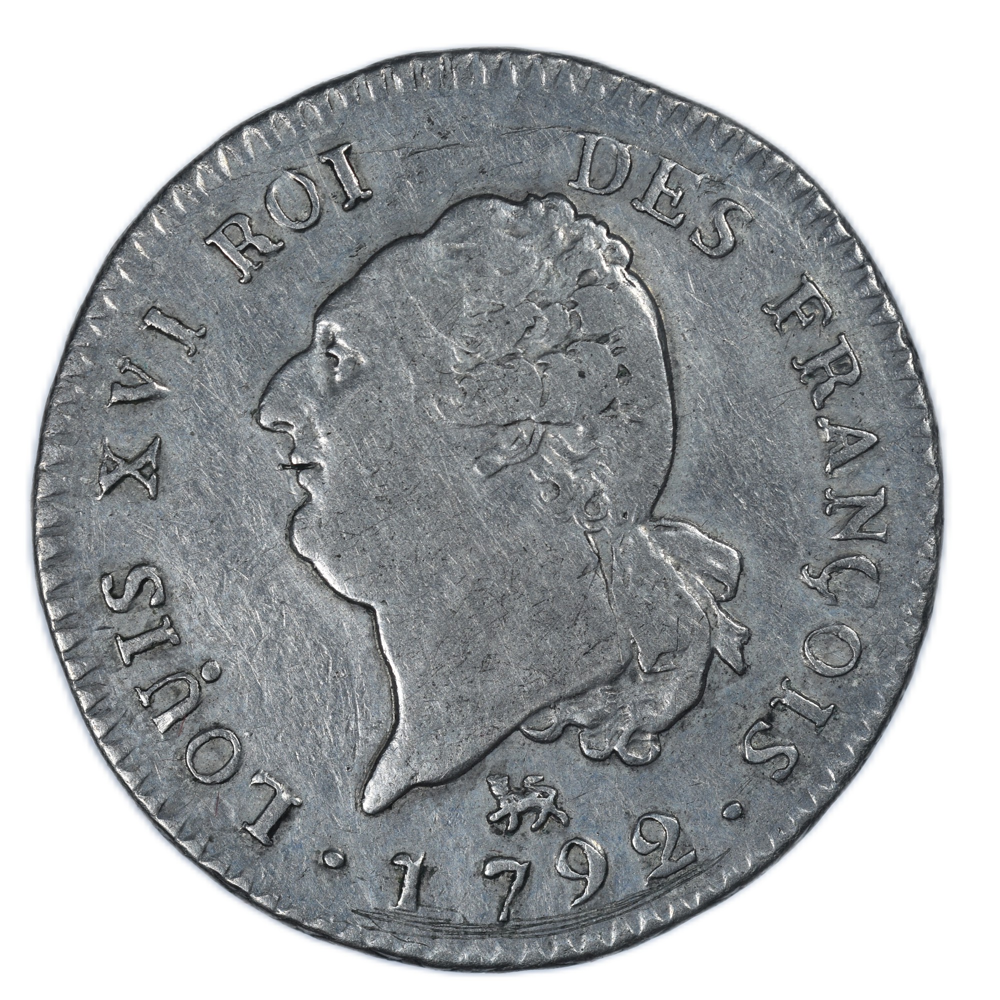 LOUIS XVI 30 SOLS 1792 PARIS AVERS