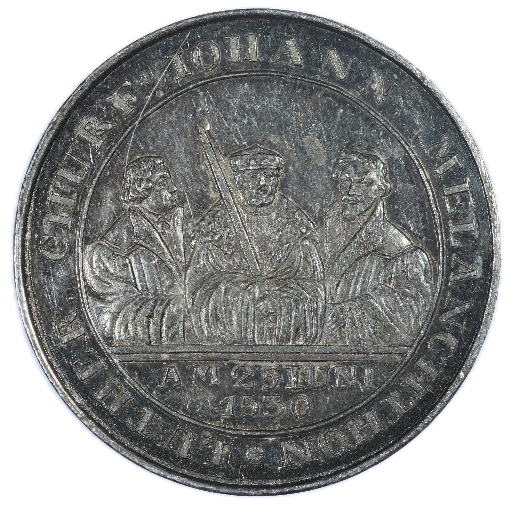 MEDAILLE ALLEMAGNE REFORME 1830 ARGENT REVERS