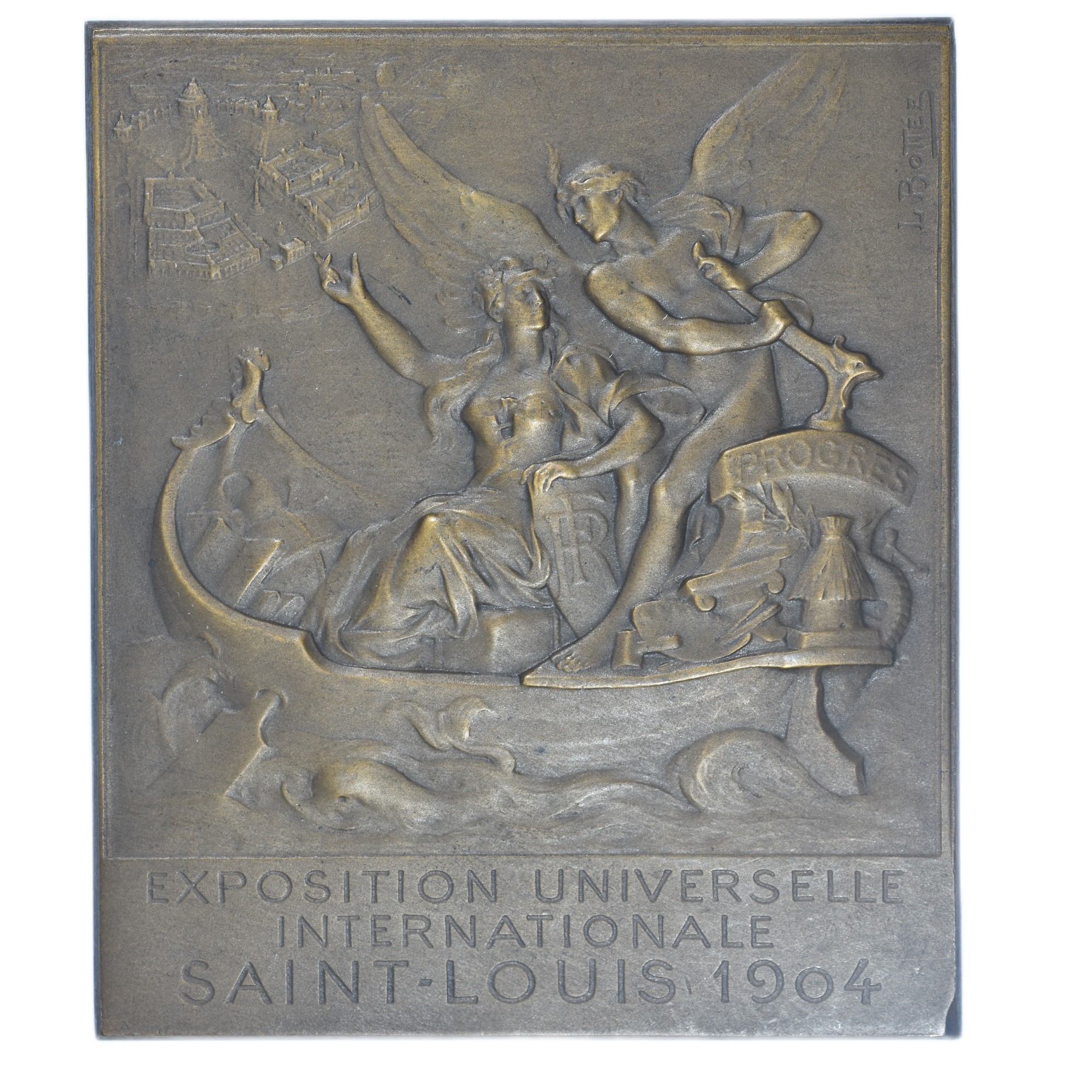 MEDAILLE EXPOSITION UNIVERSELLE SAINT LOUIS 1904 AVERS BOTTEE