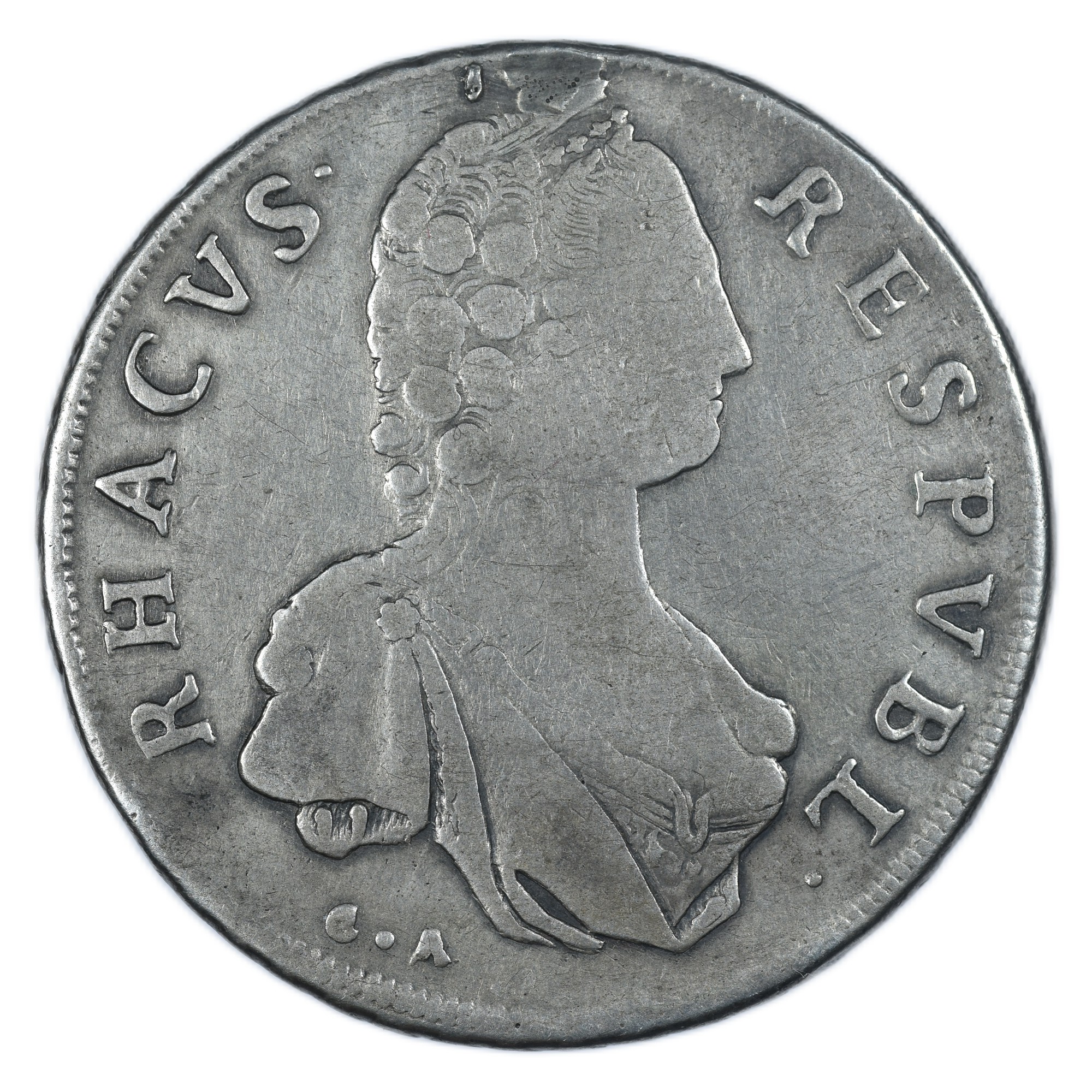 RAGUSE 2 DUCATS 1794 AVERS