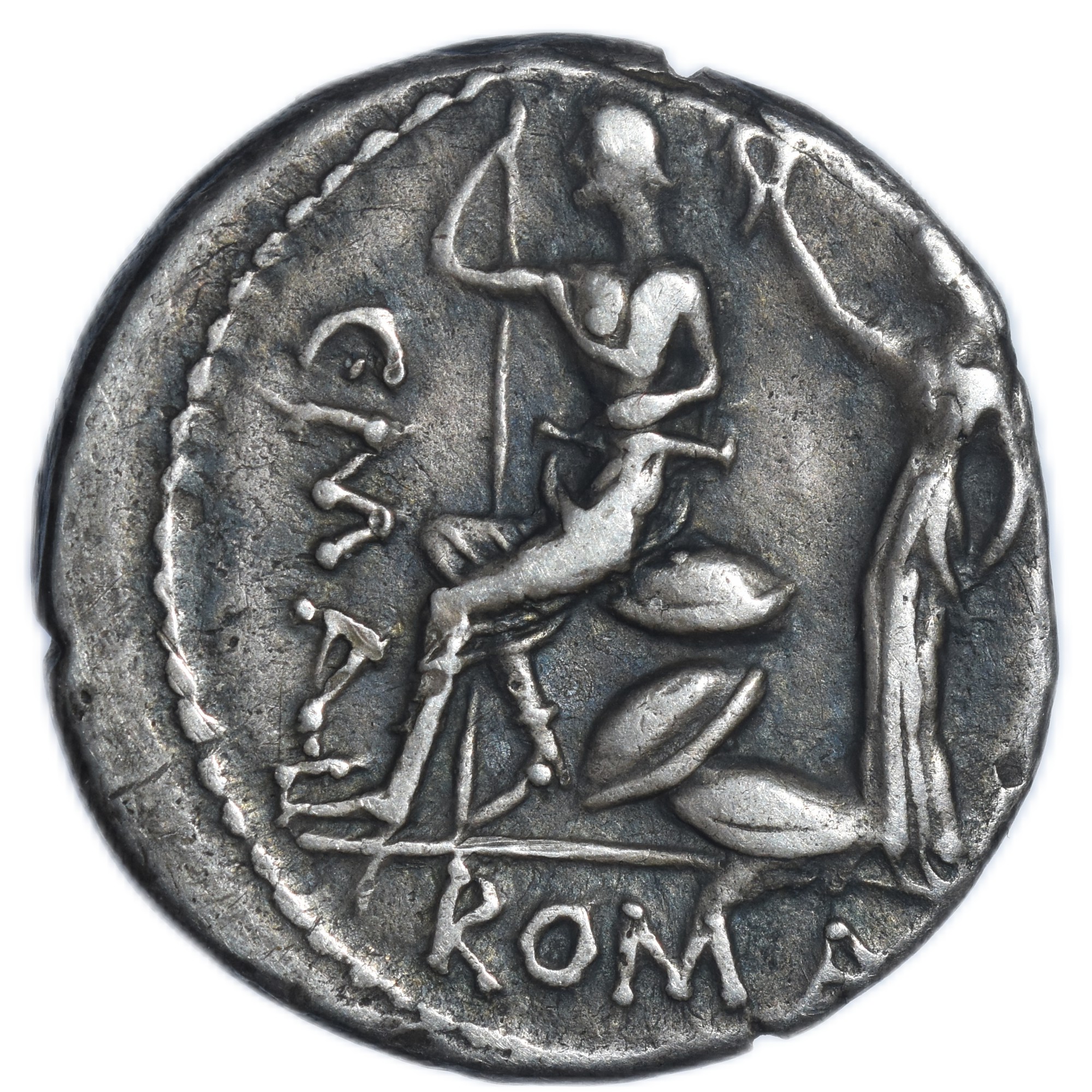 ROME REPUBLIQUE DENIER CAECILIA REVERS