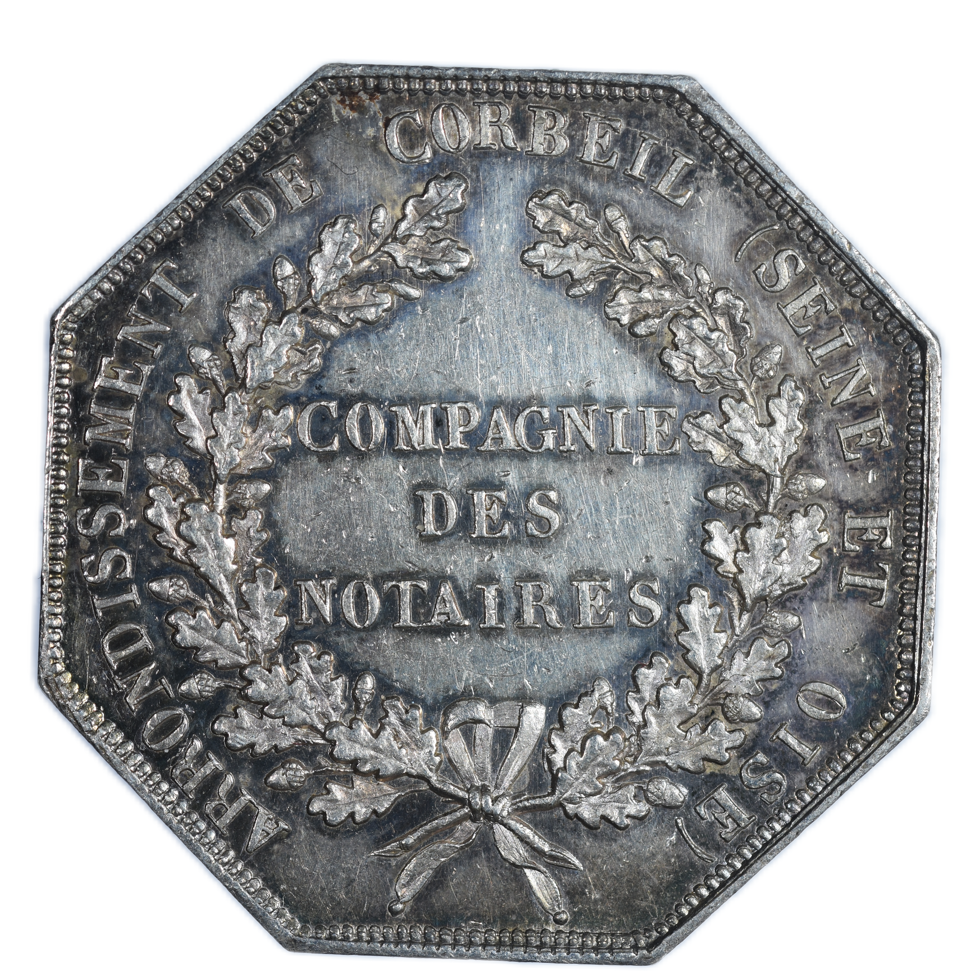 JETON LOUIS PHILIPPE ARGENT CORBEIL REVERS