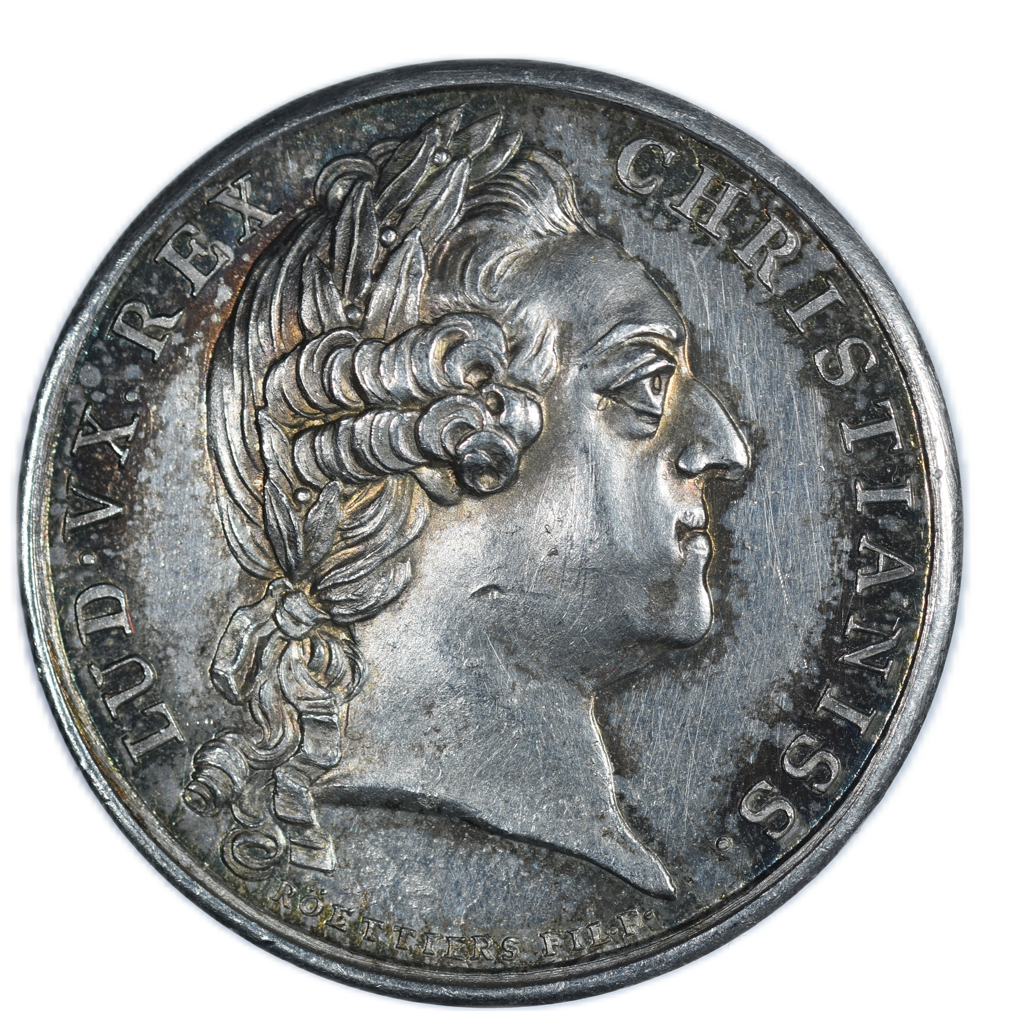 JETON LOUIS XV MARIAGE DAUPHIN ARGENT AVERS