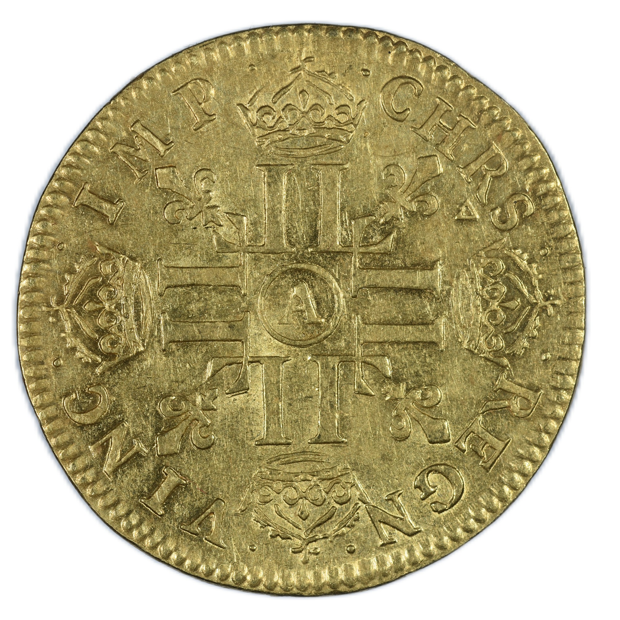 LOUIS XIV LOUIS OR 1649 PARIS REVERS