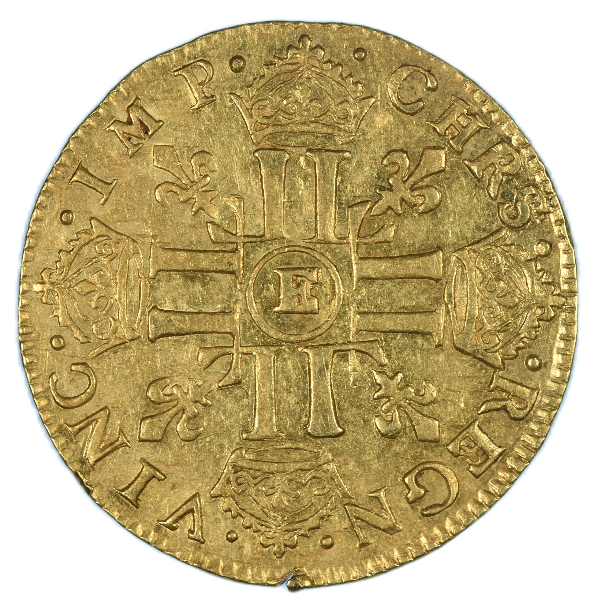 LOUIS XIV LOUIS OR 1652 TOURS REVERS