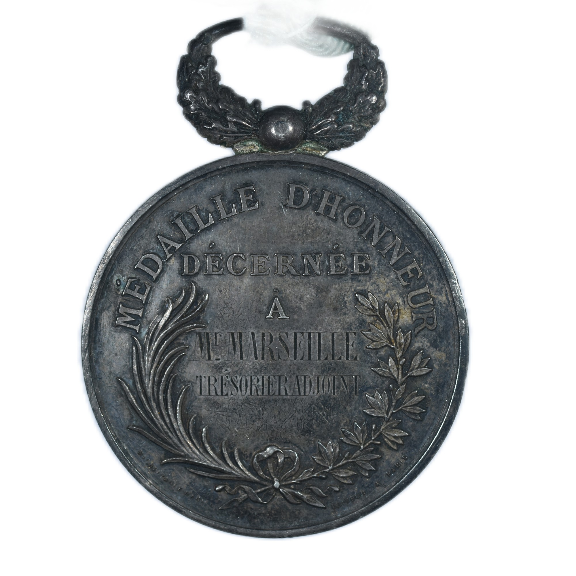 MEDAILLE BLIDA AVERS ARGENT