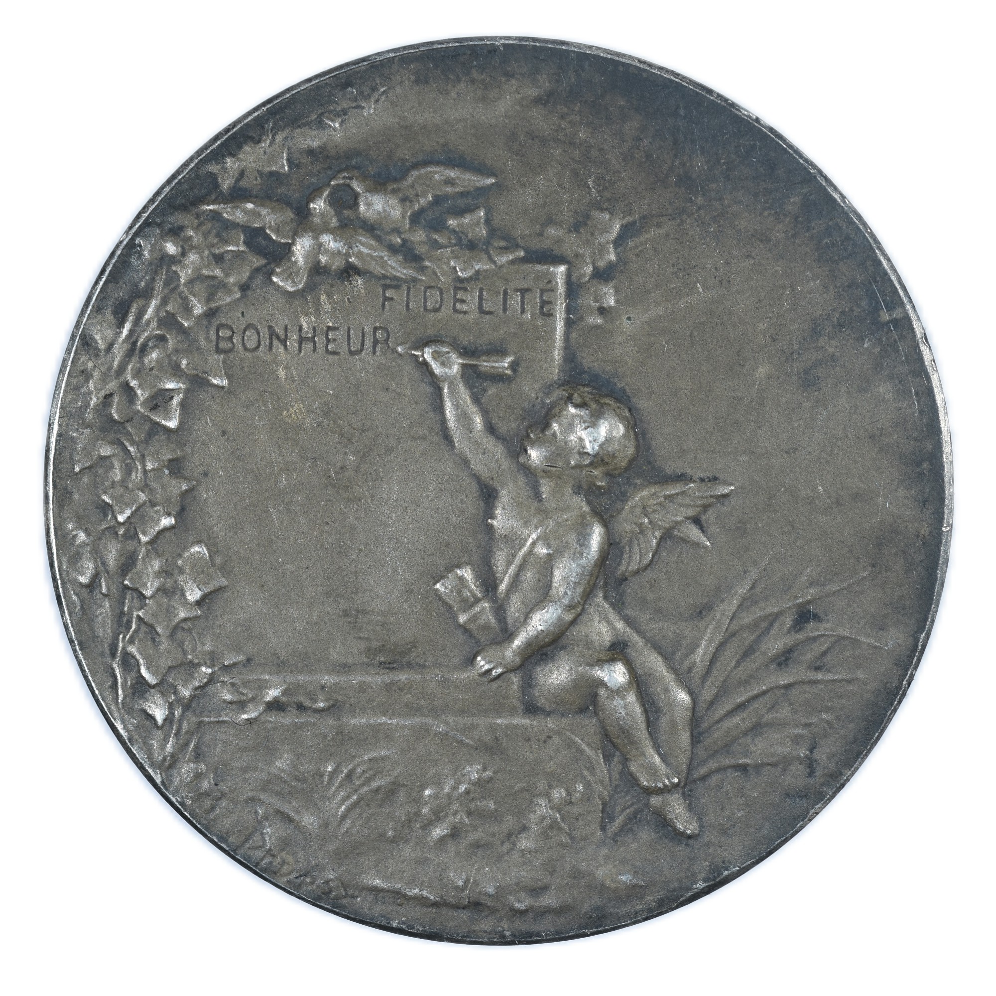 MEDAILLE DROPSY ARGENT MARIAGE AVERS