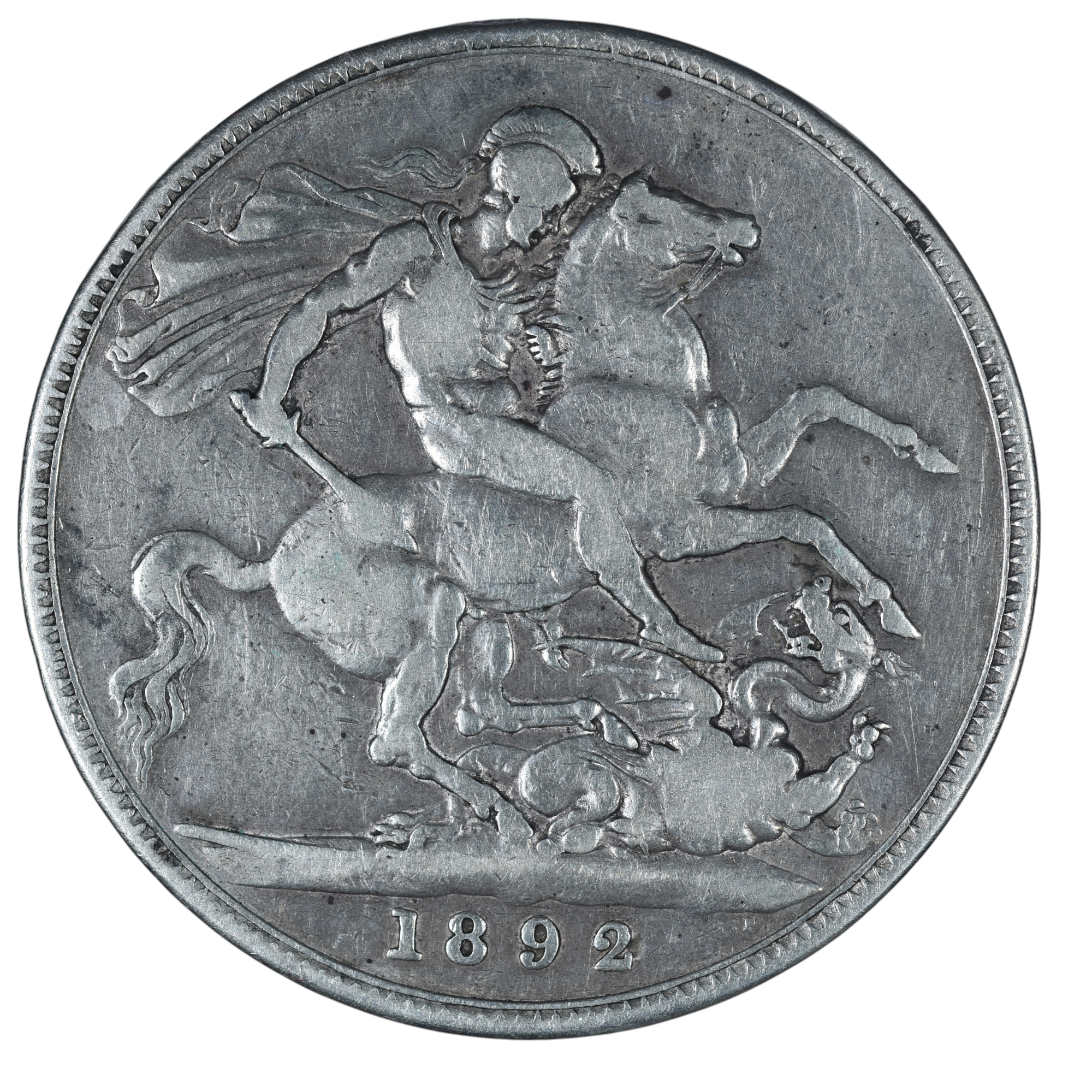 ANGLETERRE CROWN VICTORIA 1892 REVERS