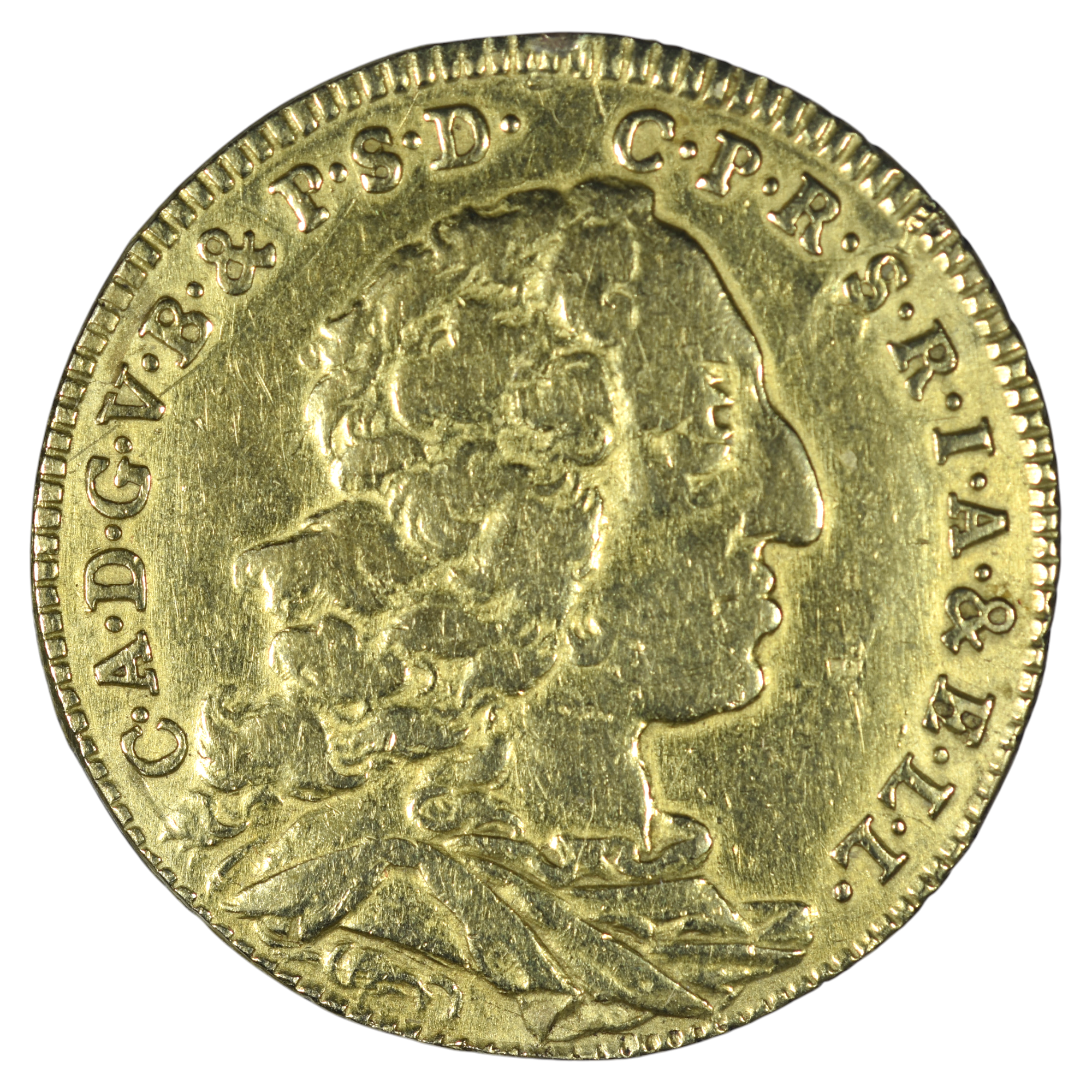 BAVIERE KARL ALBRECHT DEMI CAROLIN OR 1735 AVERS